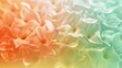 © javier - Abstract petal designs with a satin finish on a coral to mint spring background