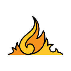 Wall Mural - Fire icon