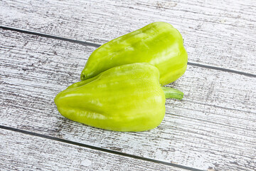 Wall Mural - Green raw fresh bell pepper