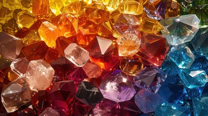 Poster - Rainbow Gemstones.