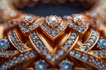 Canvas Print - Diamond Jewelry Detail.