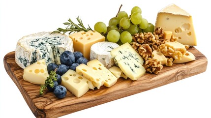 Poster - cheese and grapes