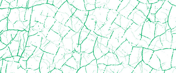 Wall Mural - Vector green cracked textured marble design