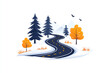 © Weerapat - Milestones on a pathway, timeline along road, flat design illustration