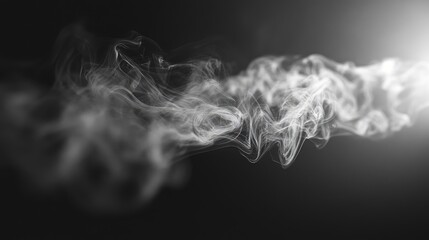 Wall Mural - Blurred Background of White Smoke