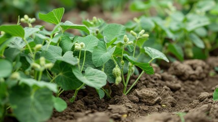 Wall Mural - Green Peanut Plants