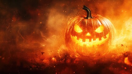 Sticker - Halloween Pumpkin Background for Stock Images