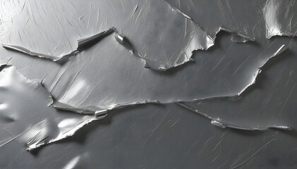 Wall Mural - Glistening Metallic Surface with Polished Silver Texture and Glossy Grey Wallpaper