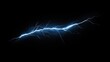 © VISUAL BACKGROUND - A bright blue lightning bolt on a black background