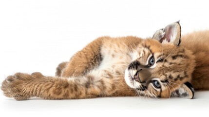 Wall Mural - Cute Bobcat Kitten