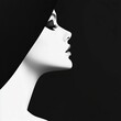 © jaargib - A minimalist black and white cover with a high-contrast portrait of a woman’s face