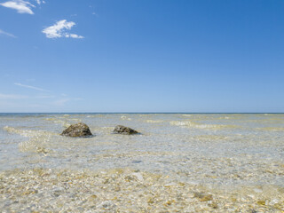 beach and sea in summer