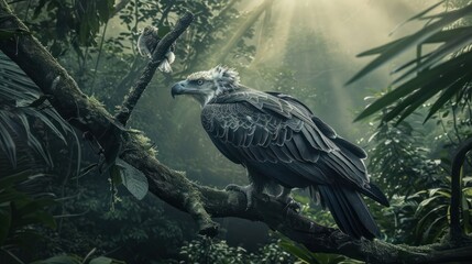 Canvas Print - Eagle in the Rainforest