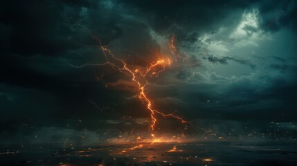 Wall Mural - Lightning Storm