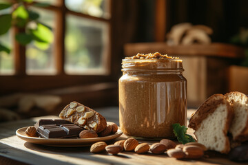 Photo of  a different nut butter,almond butter, peanut butter, and cashew butter,walnut butter, pistachio butter, and hazelnut butter open to reveal the creamy textures. 
