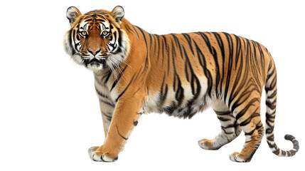 Bengal tiger isolated on transparent background, png