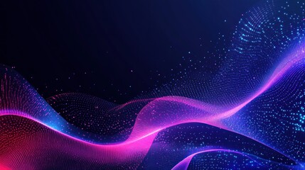 Poster - Abstract Digital Wave Background