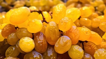 Wall Mural - Close-up of Yellow Grapes