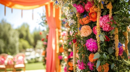 Colorful traditional Indian wedding ceremony