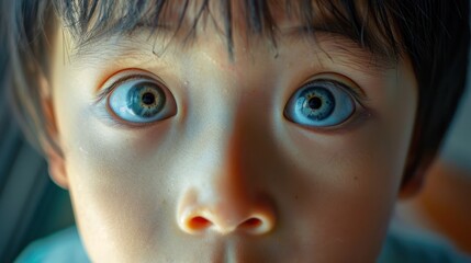 Sticker - Close-Up of a Child's Curious Eyes