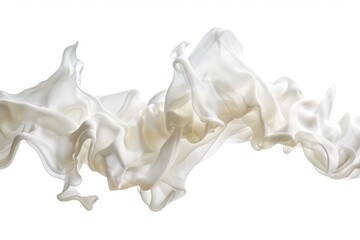 Canvas Print - A close-up view of a liquid wave on a white background, suitable for use in scientific or educational contexts