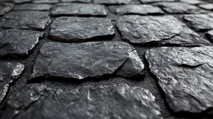 Natural slate creates a unique, captivating floor texture for artistic expression