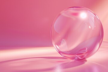 A decorative glass ball sitting on a table, ideal for still life photography and interior design uses