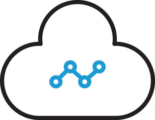 Poster - Cloud and Graph Icon
