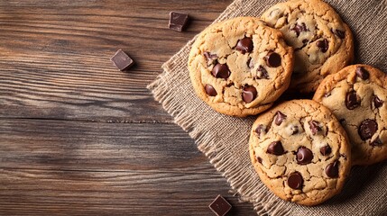 Delicious treats on a rustic table