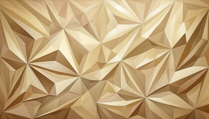 Wall Mural - Beige polygon textured background