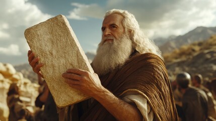 moses 40 commandments stone religion