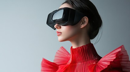 Futuristic wearable technology seamlessly integrated into modern fashion