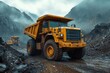 © julija - massive mining truck traversing rugged terrain surrounded by industrial equipment conveying scale of openpit mining operations