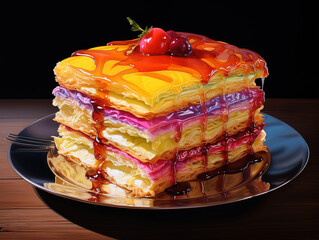 Wall Mural - Extraordinary Torta de aceite is a light crispy and flaky sweet cookie