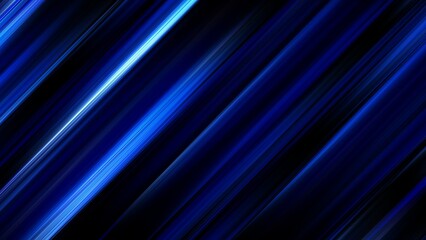 Fototapete - Abstract blue and black pattern with light gradient, smooth metal texture, and diagonal lines. Modern, clean tech background with a dark, futuristic vibe.