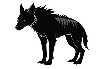 Wall Mural - Hyena silhouette G.eps