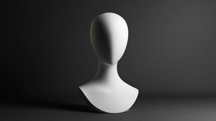 Sticker - A white headless statue sits on a dark background