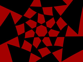 Sticker - red and black color of abstract pattern background