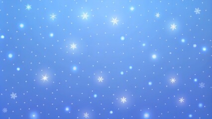 Canvas Print - christmas background with snowflakes and stars