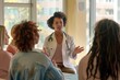 © spyrakot - Healthcare Professional Leading a Collaborative Discussion on Breast Cancer Prevention in a Bright Conference Room