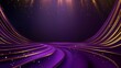 © QuietWord - purple elegant stage backdrop with glitter gold light shin on floor, festive and celebration vibes