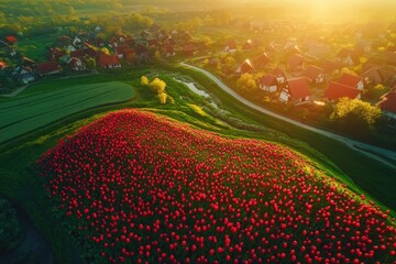 Vendange of Red Wine at Château Gruaud-Larose Grand Cru, Saint Julien, Bordeaux in France. Beautiful simple AI generated image