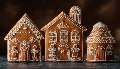 Wall Mural - gingerbread house in the night