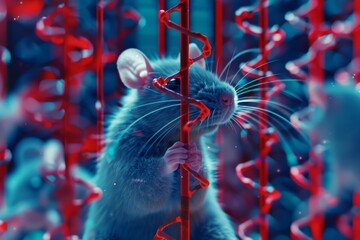 Rat in a Red and Blue World