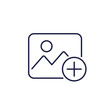 © nexusby - add image or photo icon in line design
