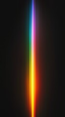 Wall Mural - A vertical rainbow light