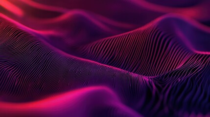 Wall Mural - Abstract Purple and Red Wavy Lines