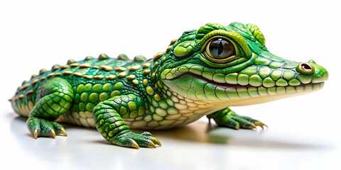 Cute little crocodile with full body paint , reptile, green, adorable, animal, safari, wildlife, colorful, body painting, baby