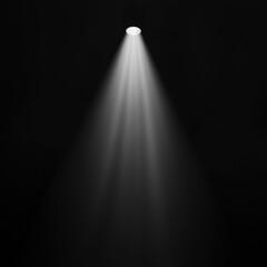 Poster - Spotlight on black background