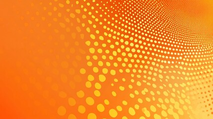 Wall Mural - Orange and Yellow Dotted Background